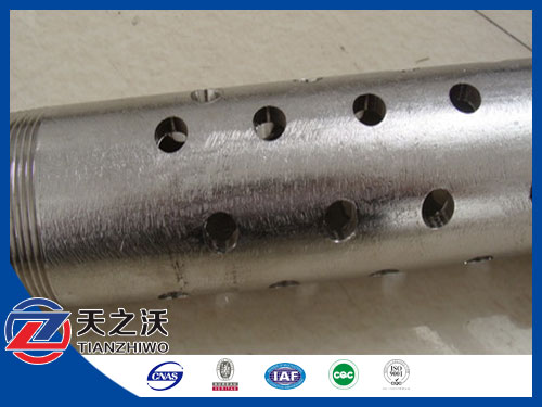 Perforated casing pipe