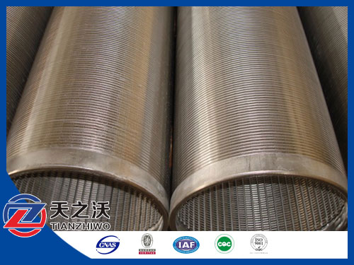 stainless steel welded wedge wire screen tube