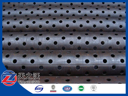 Perforated type well casing screen pipe