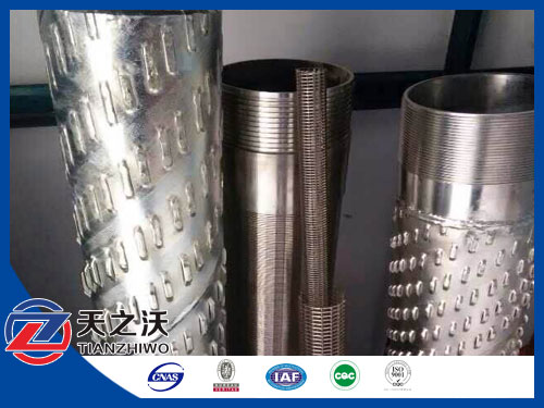 stainless steel bridge slot well screen pipe