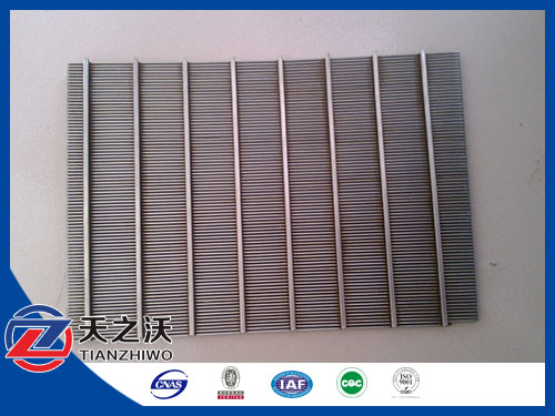 Welded wedge wire screen plate