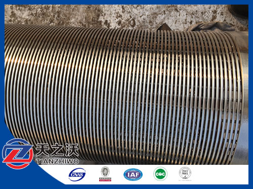stainless steel V-wire bore well pipes for recharging wells
