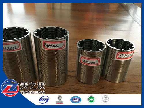 Stainless Steel Single Filter With Wedge Wire Sreen Filter