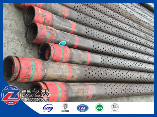 perforated casing pipe with wedge wire wrapped screen jacket