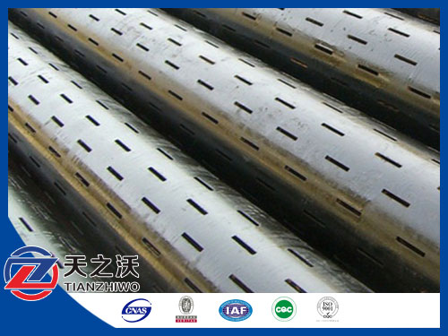 seamless steel slootted pipe