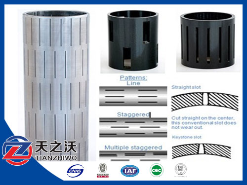 water well stainless steel slotted screen pipes