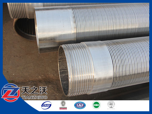 Wire wrap screen tube water wire well screen